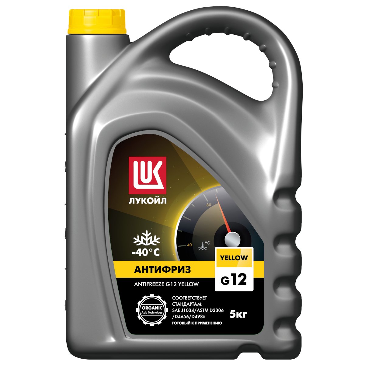 Антифриз ЛУКОЙЛ G12 YELLOW 5 кг