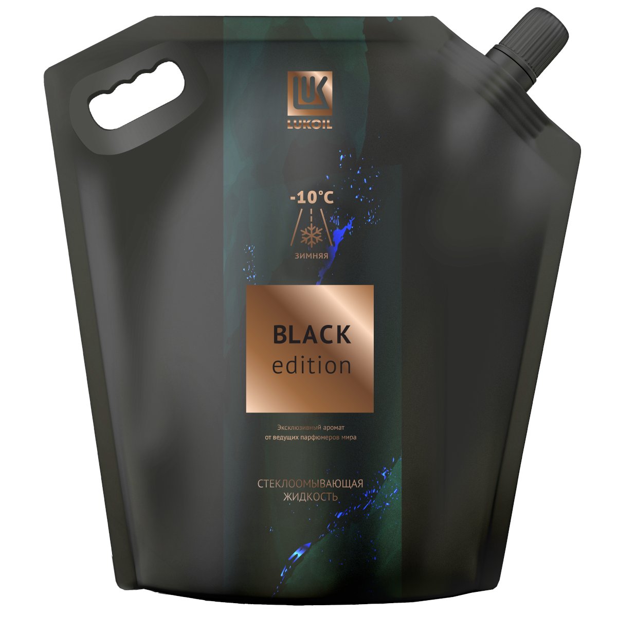 Стеклоомывающая жидкость зимняя LUKOIL Black Edition –10°С 3,78 л