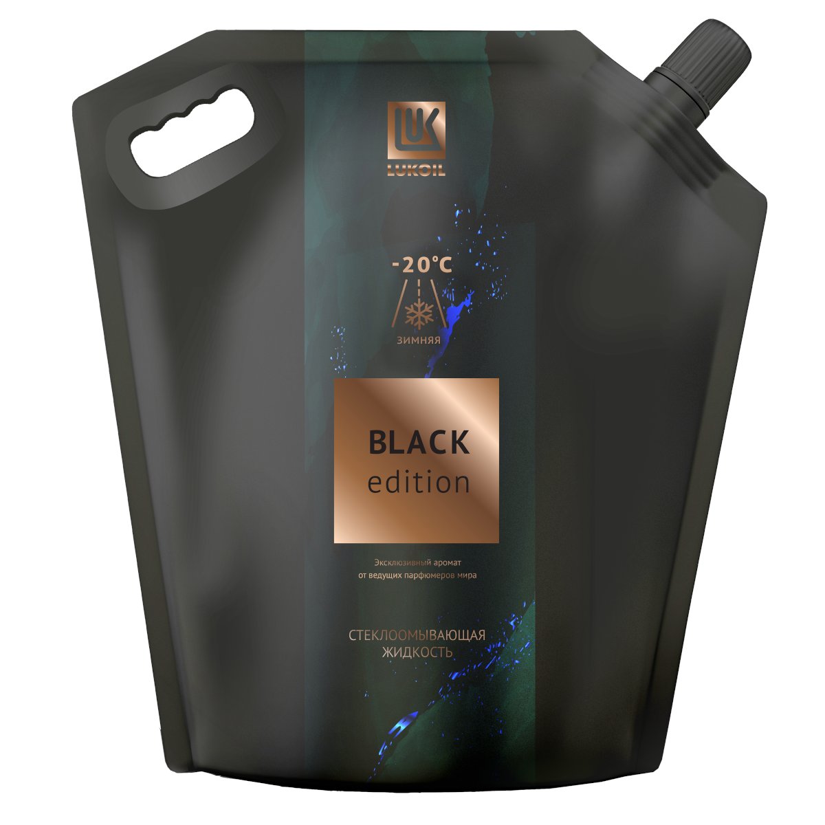 Стеклоомывающая жидкость зимняя LUKOIL Black Edition –20°С 3,78 л