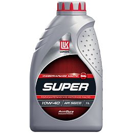 Масло моторное LUKOIL SUPER, SEMI-SYNTHETIC 10W-40, API SG/CD, 1 л